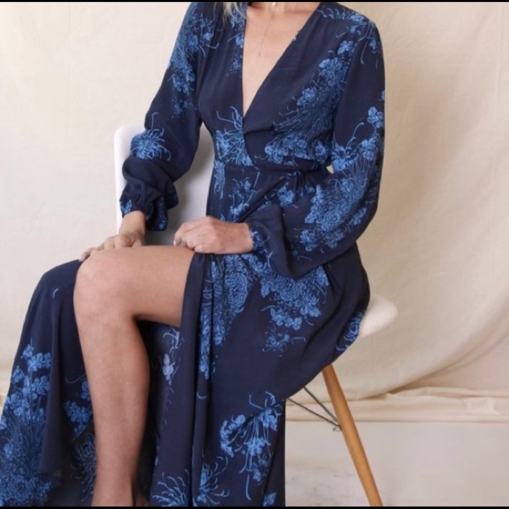 Rolla’s long sleeve maxi wrap dress